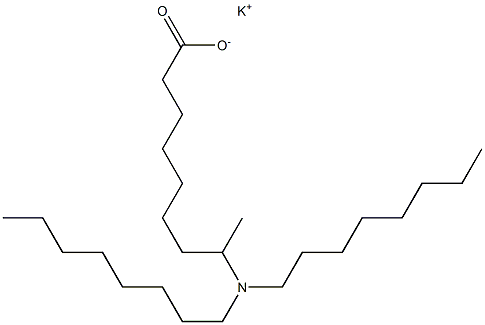 8-(ジオクチルアミノ)ノナン酸カリウム 化学構造式