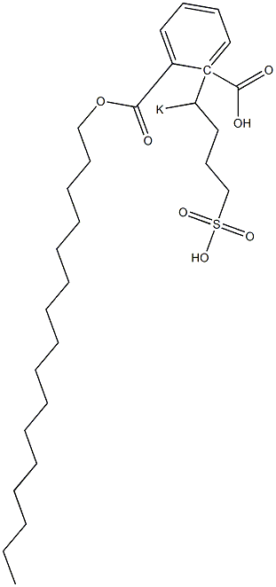 Phthalic acid 1-hexadecyl 2-(1-potassiosulfobutyl) ester,,结构式