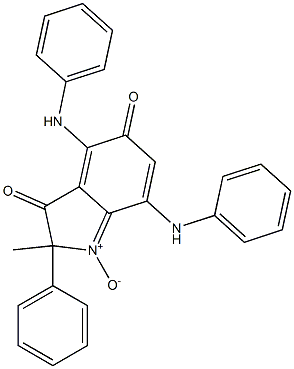 4,7-Bis(phenylamino)-2-methyl-3,5-dioxo-2-phenyl-3,5-dihydro-2H-indole 1-oxide 结构式