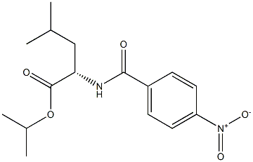 (S)-N-(4-Nitrobenzoyl)-2-isobutylglycine isopropyl ester,,结构式