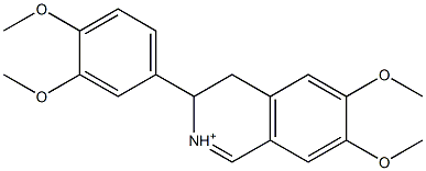  3,4-Dihydro-6,7-dimethoxy-3-(3,4-dimethoxyphenyl)isoquinolinium