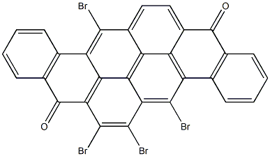 5,6,7,13-Tetrabromo-8,16-pyranthrenedione Structure