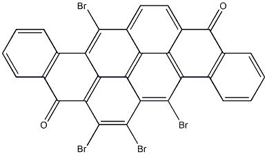 5,6,7,13-Tetrabromo-8,16-pyranthrenedione 结构式