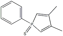 1-Phenyl-3,4-dimethyl-1H-phosphole 1-sulfide Structure