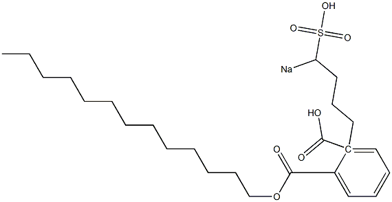 Phthalic acid 1-tridecyl 2-(4-sodiosulfobutyl) ester Structure