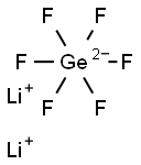 Lithium hexafluorogermanate(IV),,结构式