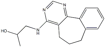 6,7-Dihydro-4-(2-hydroxypropylamino)-5H-benzo[6,7]cyclohepta[1,2-d]pyrimidine Structure