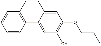 9,10-Dihydro-2-(propoxy)phenanthren-3-ol Structure