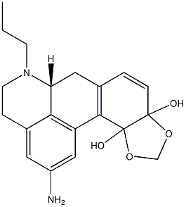 [6aR,(-)]-2-Amino-10,11-methylenedioxy-5,6,6a,7-tetrahydro-6-propyl-4H-dibenzo[de,g]quinoline-10,11-diol Structure
