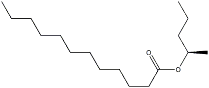 [R,(-)]-2-ペンタノールラウラート 化学構造式