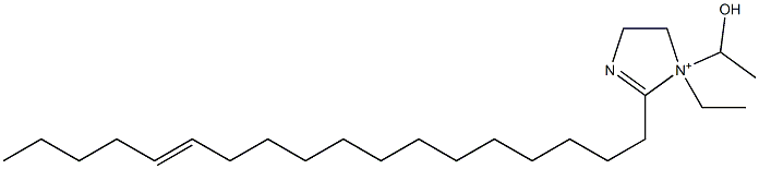 1-Ethyl-1-(1-hydroxyethyl)-2-(13-octadecenyl)-2-imidazoline-1-ium Struktur