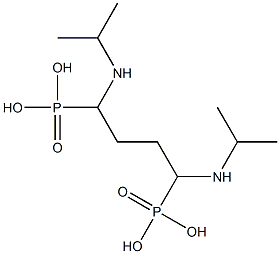 [1,4-Bis(isopropylamino)butane-1,4-diyl]bisphosphonic acid 结构式