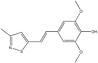 4-[(E)-2-(3-Methyl-5-isothiazolyl)ethenyl]-2,6-dimethoxy-phenol