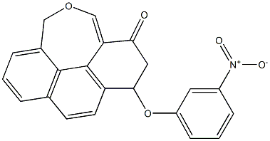 6-(3-Nitrophenoxy)phenanthro[4,5-cde]oxepin-4(6H)-one 结构式