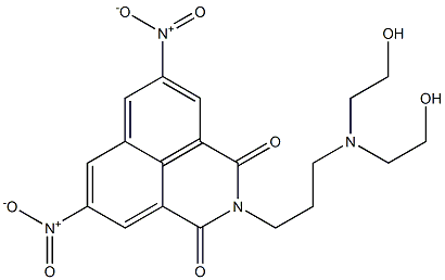 2-[3-[Bis(2-hydroxyethyl)amino]propyl]-5,8-dinitro-1H-benzo[de]isoquinoline-1,3(2H)-dione Structure