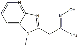 1-Methyl-1H-imidazo[4,5-b]pyridine-2-acetamide oxime,,结构式