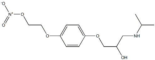 3-[4-(2-Nitrooxyethoxy)phenoxy]-1-(isopropylamino)-2-propanol