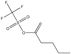 Trifluoromethanesulfonic acid 1-methylenepentyl ester 结构式