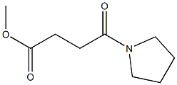 4-Oxo-4-(1-pyrrolidinyl)butanoic acid methyl ester Structure