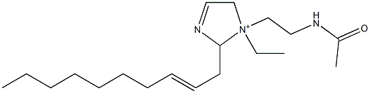 1-[2-(Acetylamino)ethyl]-2-(2-decenyl)-1-ethyl-3-imidazoline-1-ium Structure