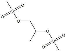 1,2-Propanediol bis(methanesulfonate) Structure