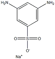 3,5-Diaminobenzenesulfonic acid sodium salt Structure