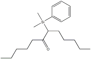 7-(フェニルジメチルシリル)ドデカン-6-オン 化学構造式