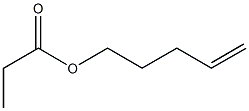 Propionic acid 4-pentenyl ester Struktur