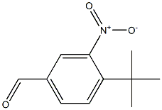 4-tert-ブチル-3-ニトロベンゼンカルボアルデヒド 化学構造式