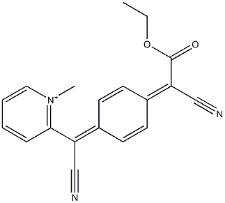 1-Methyl-2-[[4-[(ethoxycarbonyl)cyanomethylene]-2,5-cyclohexadien-1-ylidene]cyanomethyl]pyridin-1-ium