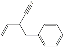 2-(フェニルメチル)-3-ブテンニトリル 化学構造式