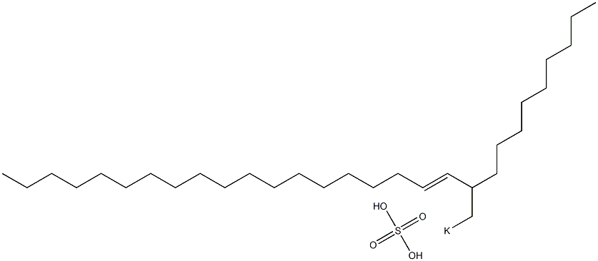 Sulfuric acid 2-nonyl-3-henicosenyl=potassium ester salt,,结构式