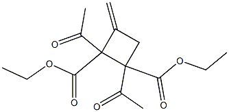 3-Methylene-1,2-diacetylcyclobutane-1,2-dicarboxylic acid diethyl ester