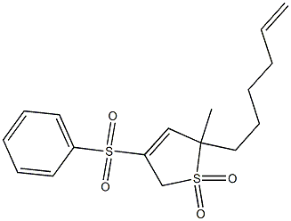 2,5-Dihydro-2-(5-hexenyl)-2-methyl-4-phenylsulfonylthiophene 1,1-dioxide