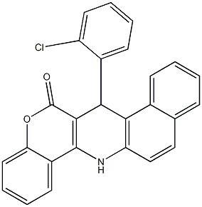 7-(2-Chlorophenyl)-7,14-dihydro-6H-benzo[f][1]benzopyrano[4,3-b]quinoline-6-one