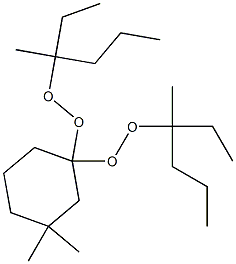 3,3-Dimethyl-1,1-bis(1-ethyl-1-methylbutylperoxy)cyclohexane Structure