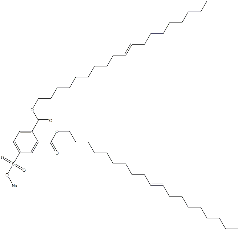 4-(Sodiosulfo)phthalic acid di(10-nonadecenyl) ester Struktur