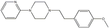 1-(4-Methoxyphenethyl)-4-(2-pyridinyl)piperazine Structure