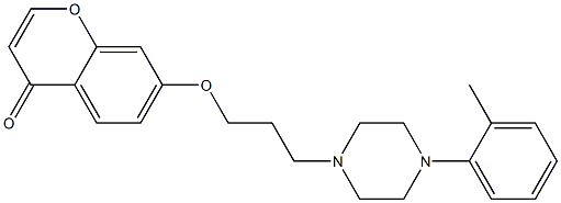 7-[3-[4-(2-Methylphenyl)-1-piperazinyl]propyloxy]-4H-1-benzopyran-4-one