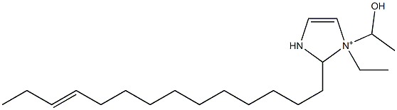1-エチル-1-(1-ヒドロキシエチル)-2-(11-テトラデセニル)-4-イミダゾリン-1-イウム 化学構造式