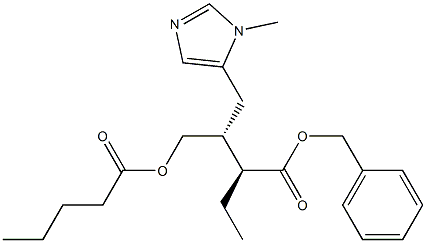 (2S,3R)-2-Ethyl-3-[(pentanoyloxy)methyl]-4-(1-methyl-1H-imidazol-5-yl)butanoic acid benzyl ester