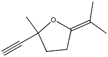 Tetrahydro-2-(1-methylethylidene)-5-methyl-5-ethynylfuran 结构式