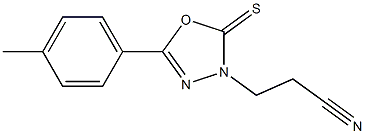 5-p-Tolyl-2-thioxo-1,3,4-oxadiazole-3-propiononitrile