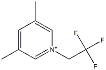 1-(2,2,2-Trifluoroethyl)-3,5-dimethylpyridinium Struktur