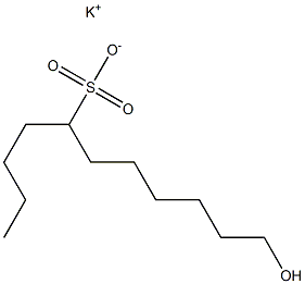11-Hydroxyundecane-5-sulfonic acid potassium salt Struktur