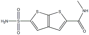 N-Methyl-5-sulfamoylthieno[2,3-b]thiophene-2-carboxamide Struktur