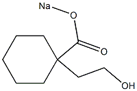 1-(ソジオオキシカルボニル)シクロヘキサンエタノール 化学構造式