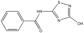 N-(3-ヒドロキシ-1,2,4-チアジアゾール-5-イル)ベンズアミド 化学構造式