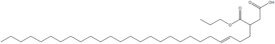 3-(3-Hexacosenyl)succinic acid 1-hydrogen 4-propyl ester,,结构式
