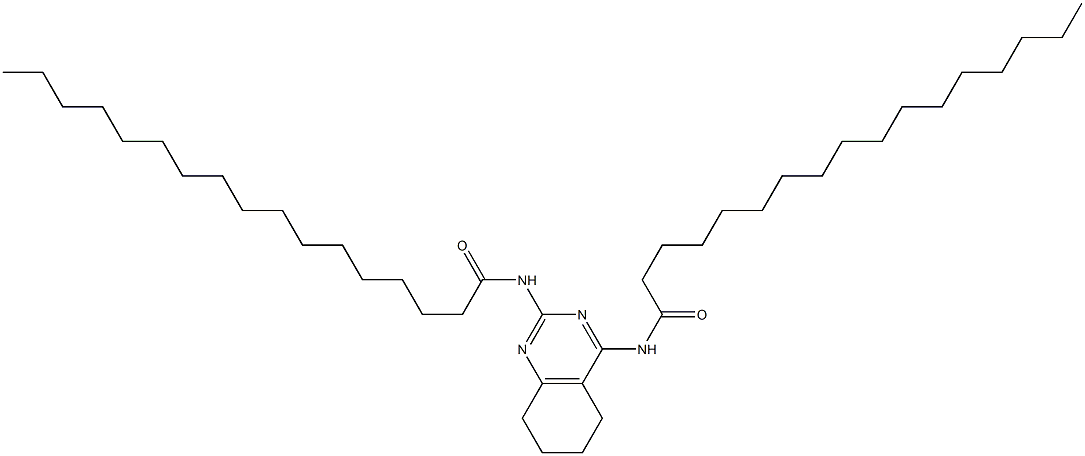 N,N'-[(5,6,7,8-テトラヒドロキナゾリン)-2,4-ジイル]ビス(ヘプタデカンアミド) 化学構造式